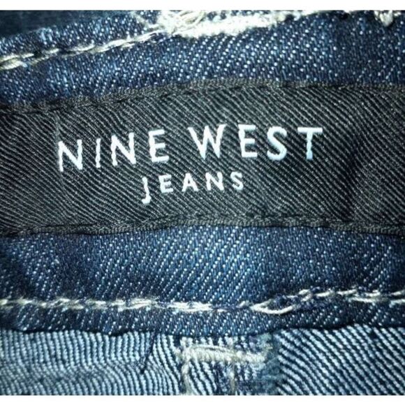 NINE WEST JEANS CUFFED REGULAR SZ.10 EUC - Picture 7 of 10
